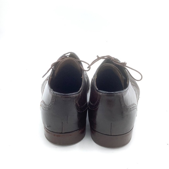 Mezlan Mens Leather Brogue Cap Toe Oxfords Shoe Orbison Espresso‎ Brown S… - Picture 9 of 16